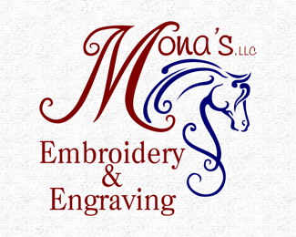 m字母与马头的结合标志设计图片
