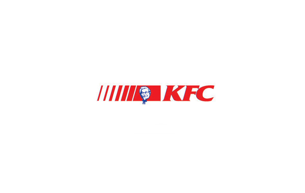 餐饮logo设计：此logo为国际知名品牌肯德基的logo，logo将肯德基的创始人哈兰 . 山德士上校，将其的形象做成logo的一个设计与元素