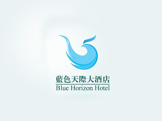 蓝天国际大酒店LOGO设计