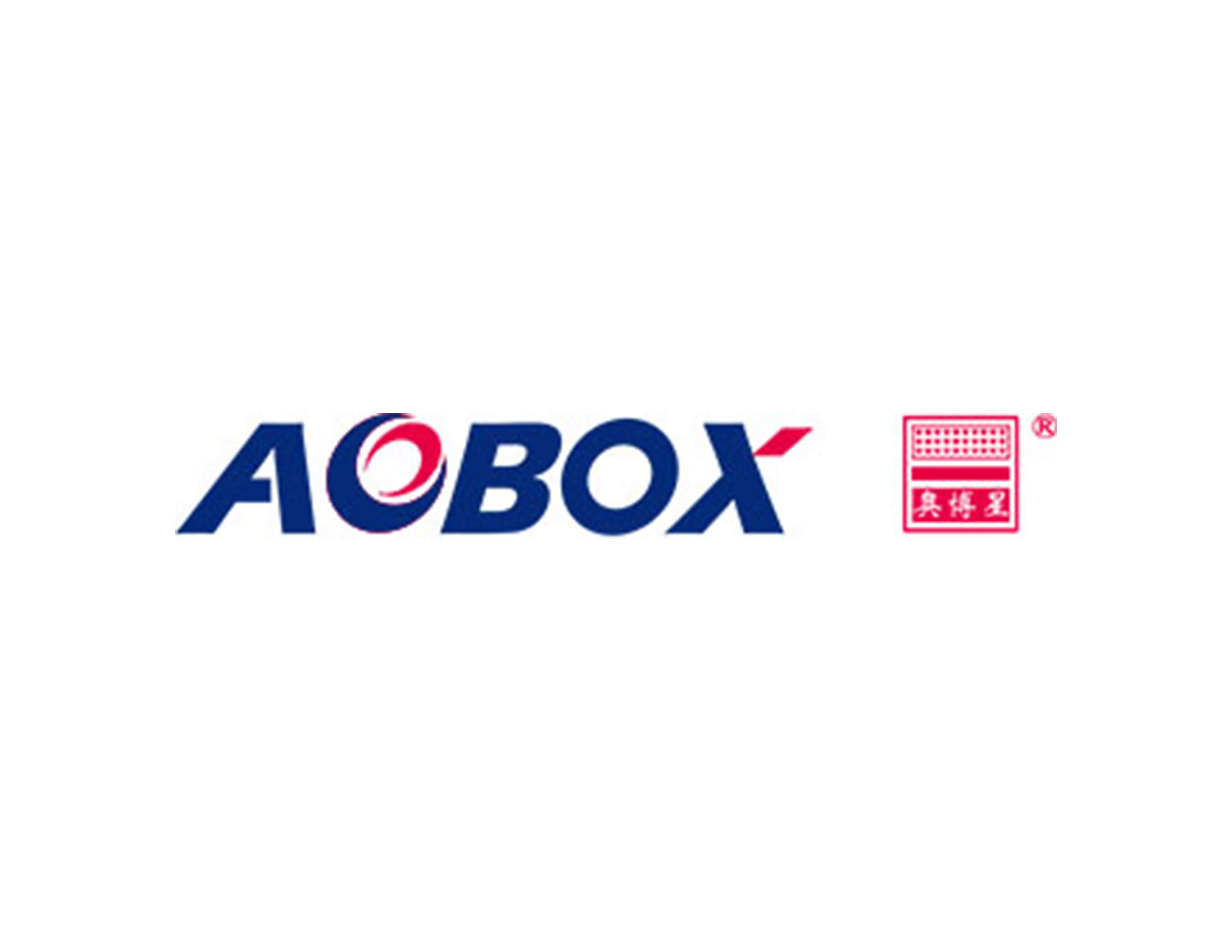 奥博星生物创意以aobox字母经过图形化设计