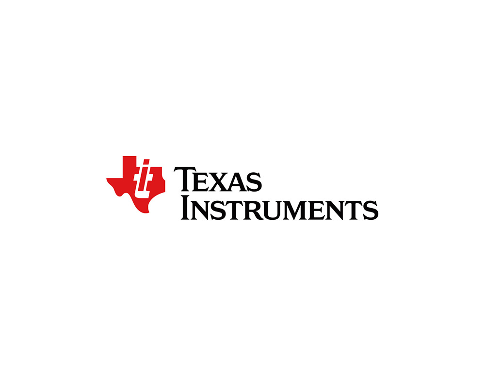 TI德州仪器logo设计以德州地图为背景，T与I字母结合而成。